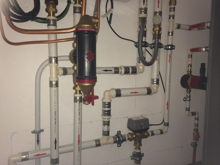 Chaufferie en tube multicouches